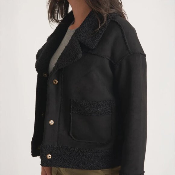 Marine Layer Quebec Sherpa Jacket - Black - Picture 3 of 4